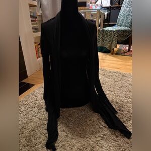 Bluecrush Black Drape Cardigan